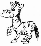 Zebra Coloring Pages Kids Animal Cartoon Cute Colouring Animals Clipart Color Sheet Face Printable Print Drawing Sheets Printabel Line Coolage sketch template