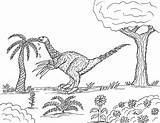 Therizinosaurus Browsing Cycad Tarbosaurus sketch template