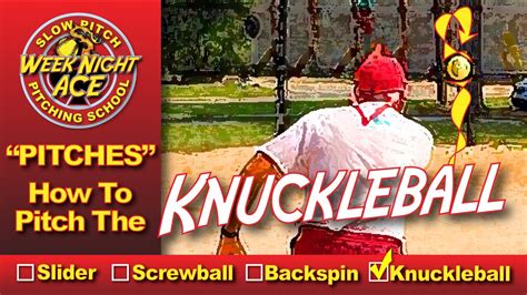 pitch knuckleball slow pitch softball pitching school youtube