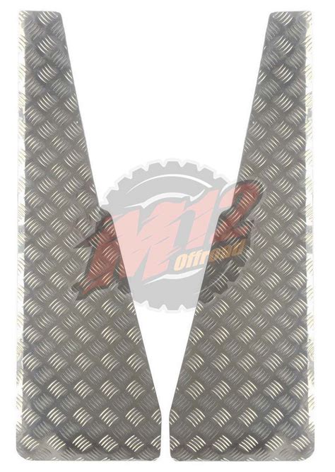 wing top protectors mm chequer plate natural  offroad  store