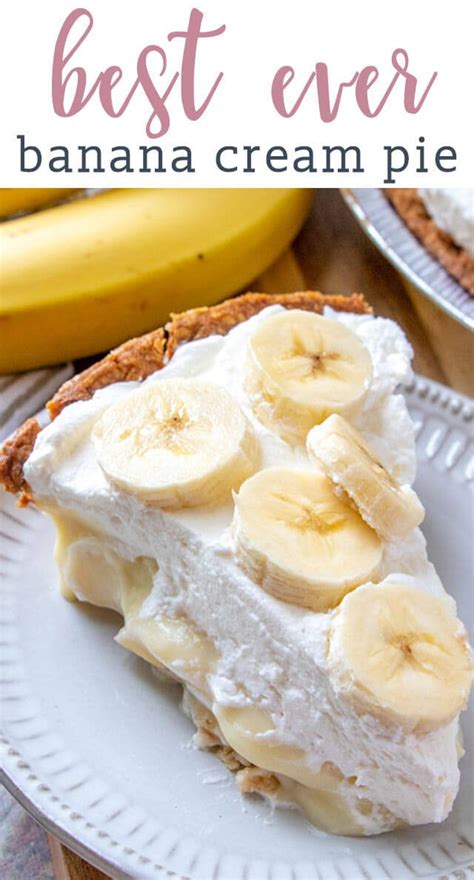 banana cream pie recipe {easy from scratch cream pie}