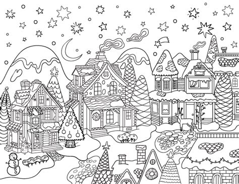 village coloring pages learny kids