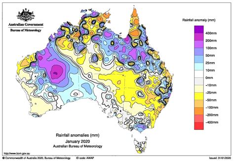 australia rainfall anomalies january  australia map rainfall map
