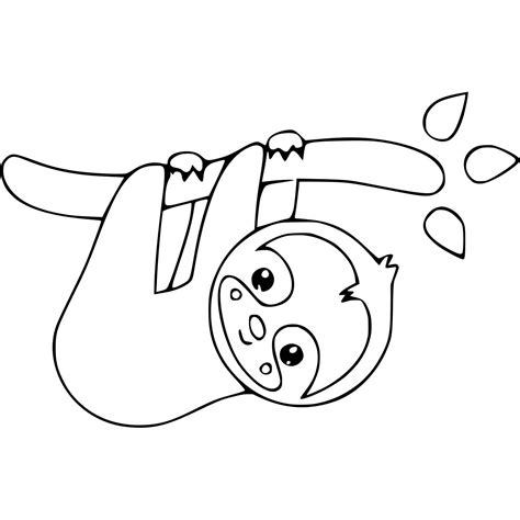 baby sloth coloring pages printable xcoloringscom