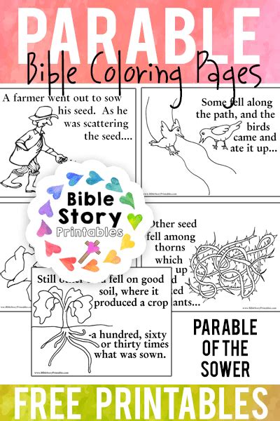 parable   sower bible coloring pages  kids bible