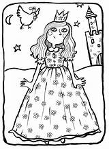 Princesse Colorier sketch template