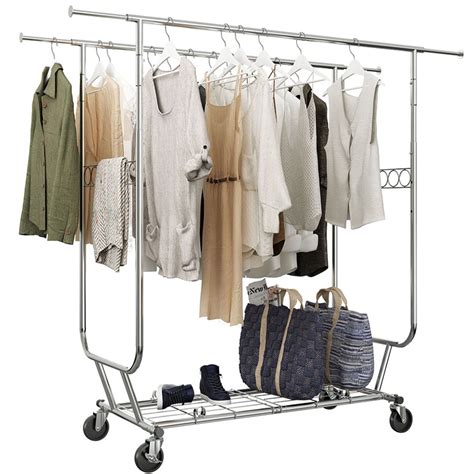 oxkers clothes garment rack clothing racks  hanging racks adjustable rolling garment rack