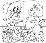 Coloring Pages Chipettes Cool2bkids Kids Jeanette Chipmunks Printable Chipwrecked Cartoon Sketch Template sketch template