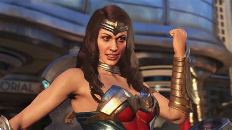 injustice 2 gameplay trailer reveals wonder woman and blue beetle