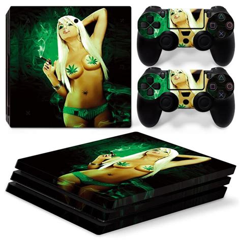 ps pro playstation  pro console skin decal sticker  controller skins set sexy girls tn