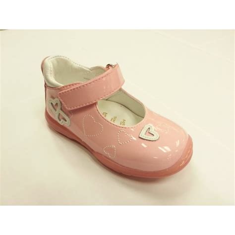 emmha pink patent girl s velcro shoe
