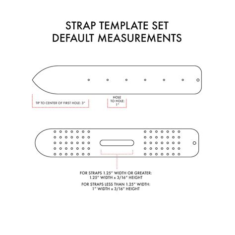 custom size leather belt leather strap  acrylic template etsy