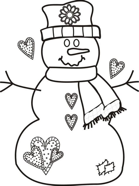 printable snowman coloring pages  kids snowman coloring pages