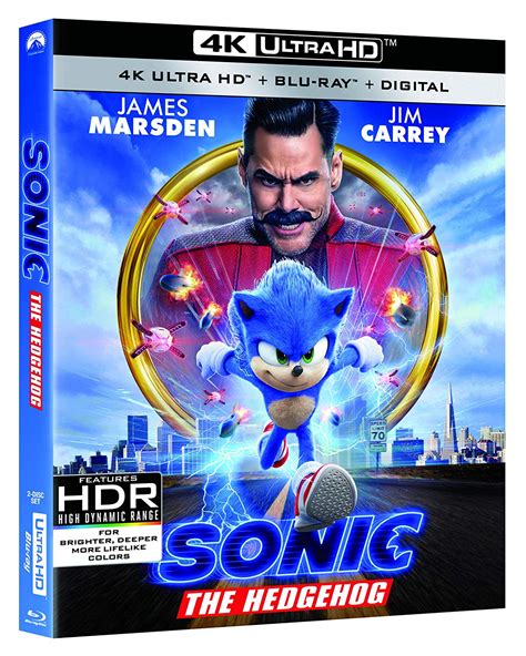 Sonic The Hedgehog 4k Ultra Hd Blu Ray Digital