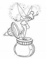 Coloring Pages Pixie Hollow Tinkerbell Fairies Popular Colouring sketch template