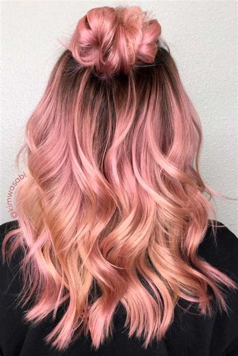adorable rose gold hair color ideas for 2018 trend