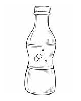 Coloring Soda Pages Drinks Bottle sketch template