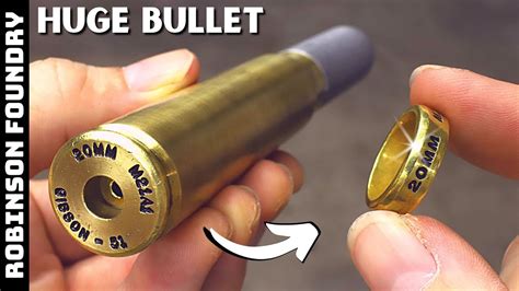 turning  huge bullet shell   ring mm cannon shell youtube