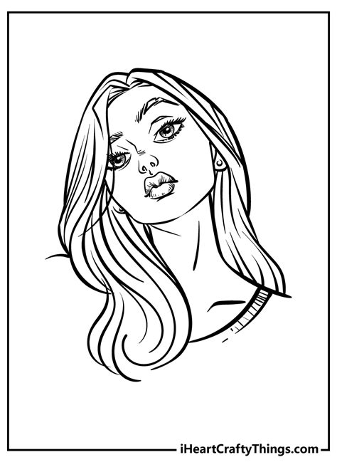printable girly coloring page updated  coloring home