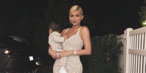 kylie jenner and stormi wore the sparkliest matching outfits this christmas