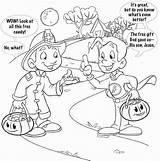 Halloween Coloring Tracts Kids Gospel Tract Treat Trunk Children Crafts Choose Board sketch template