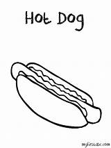 Coloring Dog Hot Hotdog Cliparts Pages Abc First Drawing Getcolorings Color Printable Popular Print Favorites Add sketch template