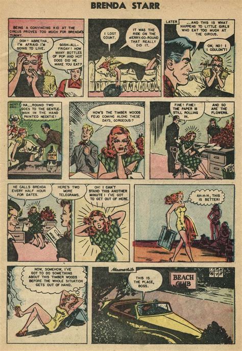 old fashioned comics brenda starr 13 15 1955