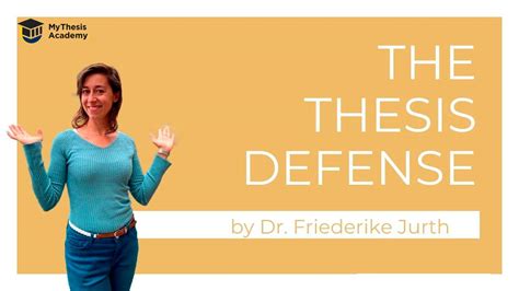 thesis defense   prepare  excellent