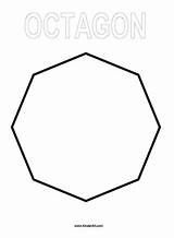 Octagon Coloring Print Kinderart Pdf Size Clipartmag Drawing sketch template