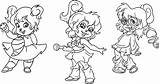 Chipettes Coloring Pages Kids Printable sketch template