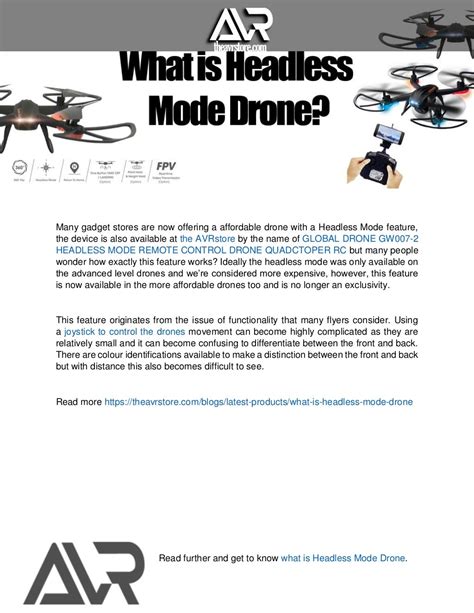 headless mode drone