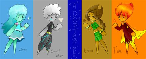 elemental adoptables [open] by kxdence on deviantart