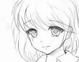 Crying Girl Anime Drawing Sad Face Cry Manga Drawings Choose Board Triste sketch template