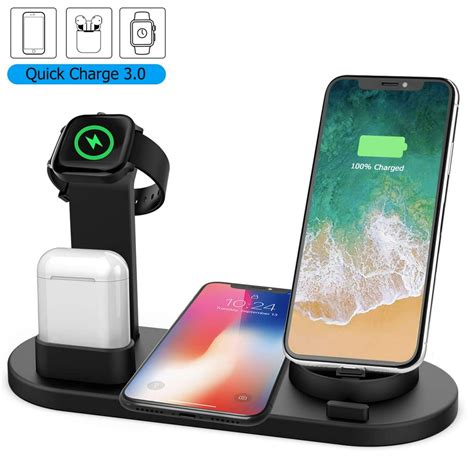 wireless charger    wireless charging dock  apple   airpods charging station
