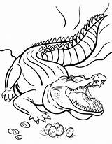 Crocodile Coloring Pages Deinosuchus Crocodiles Printable Dessin Animals Reptiles Alligator Kids Print Template Colouring Pour Animal Enfant Book Tattoos Ship sketch template