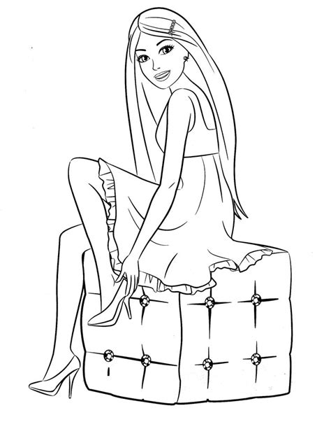 barbie coloring page barbie coloring pages mermaid coloring pages