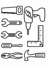 Gereedschap Werkzeuge Kleurplaat Malvorlage Kleurplaten Stimmen Stemmen sketch template