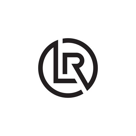 lr  rl initial letter logo design vector  vector art  vecteezy