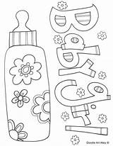 Coloring Baby Pages Girl Shower Kids Printable Printables Print Color Girls Getcolorings Fresh Babygirl Alley Doodle sketch template