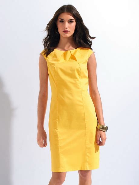 jurk geel mode en stijl
