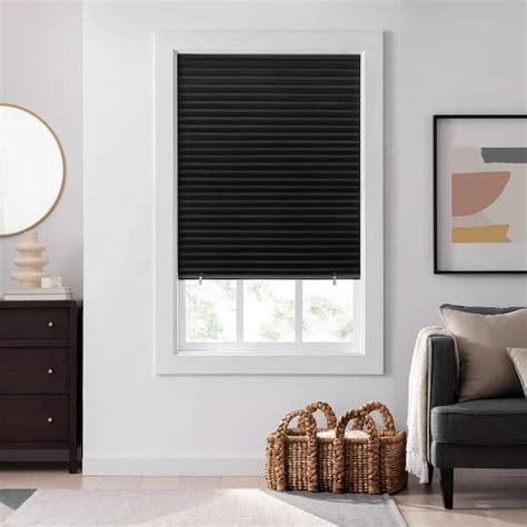 eclipse black cordless blackout paper pleated shade        box