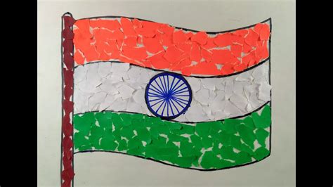 Indian Flag For Republic Day Independence Day Collage Making Craft