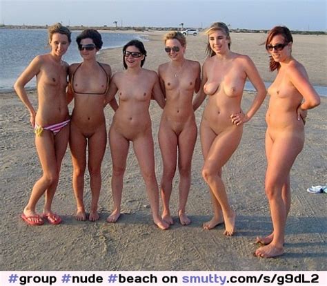 Group Nude Beach Outdoor Chooseone Far Right