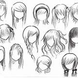 Hairstyles Girl Hairstyle Anime Hair Drawing Female Drawings Girls Long Short Sensod Women Collection Draw Drawn Boy Getdrawings Doll Color sketch template