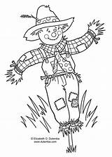 Scarecrow Printablecolouringpages Dulemba sketch template