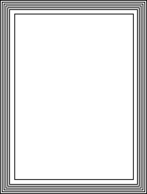 simple black page borders clipart