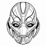 Ultron Superhelden sketch template