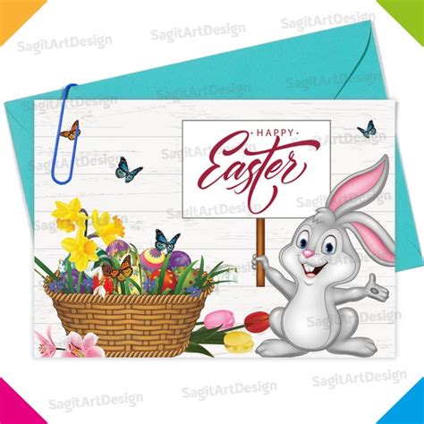 happy easter card easter printable card happy easter card etsy