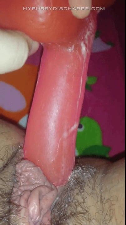 creamy dildo playtime my pussy discharge