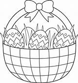 Easter Coloring Pages Egg Basket Printable Getdrawings Colorings sketch template